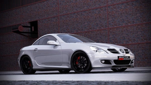 Maxton Front Splitter Mercedes Slk R171 Standard Bumper - Gloss Black
