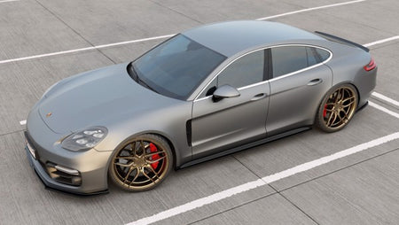 Maxton Side Skirts Diffusers Porsche Panamera Turbo / Gts 971 - Gloss Black