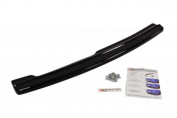 Maxton Central Rear Splitter For BMW 3 E92 Mpack - Gloss Black