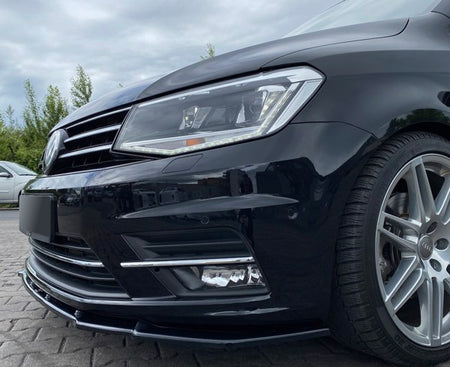 Maxton Front Splitter Volkswagen Caddy Mk. 4 - Gloss Black