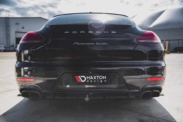 Maxton Rear Valance Porsche Panamera Turbo 970 Facelift - Gloss Black