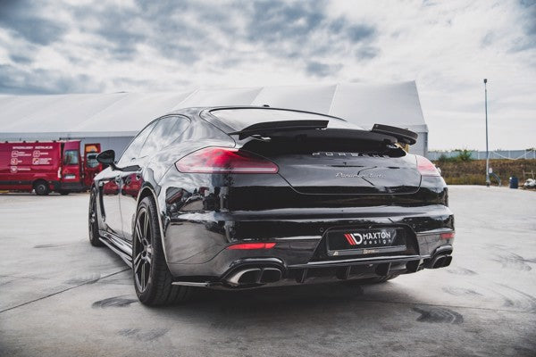 Maxton Rear Valance Porsche Panamera Turbo 970 Facelift - Gloss Black