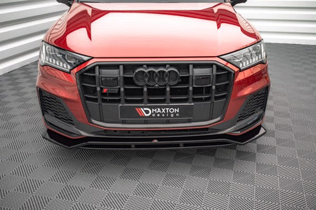 Maxton Front Splitter Audi Sq7 /Q7 S-Line Mk2 (4M) Facelift  - Gloss Black