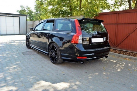 Maxton Side Skirts Diffusers Volvo V50F R-Design - Gloss Black