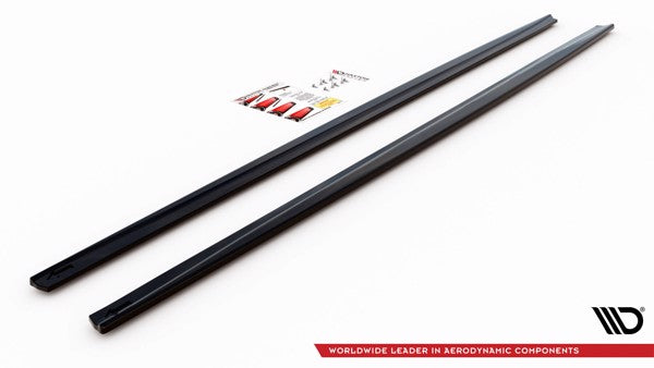 Maxton Side Skirts Diffusers BMW M5 F90 - Gloss Black