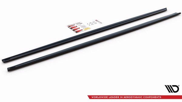 Maxton Side Skirts Diffusers BMW M5 F90 - Gloss Black