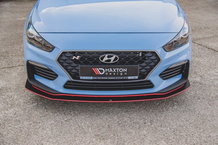 Maxton Racing Durability Front Splitter Hyundai I30 N Mk3 Hatchback / Fastback - Black