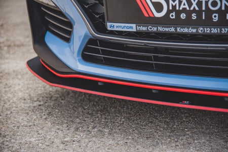 Maxton Racing Durability Front Splitter Hyundai I30 N Mk3 Hatchback / Fastback - Black