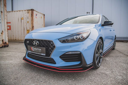 Maxton Racing Durability Front Splitter Hyundai I30 N Mk3 Hatchback / Fastback - Black
