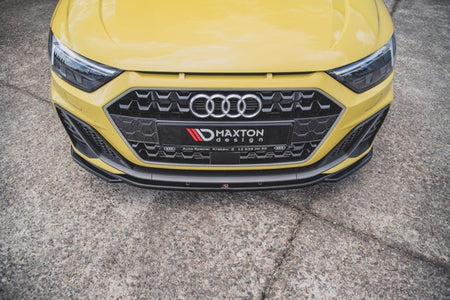 Maxton Front Splitter V.2 Audi A1 S-Line Gb - Gloss Black