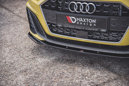 Maxton Front Splitter V.2 Audi A1 S-Line Gb - Gloss Black