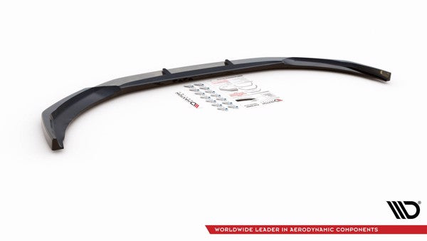 Maxton Front Splitter V.2 Audi A1 S-Line Gb - Gloss Black