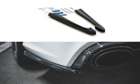 Maxton Rear Side Splitters V.2 Audi RS6 C7 - Gloss Black (OUTLET) 