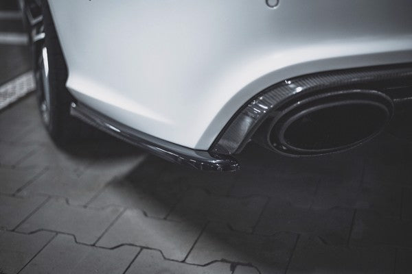 Maxton Rear Side Splitters V.2 Audi RS6 C7 - Gloss Black (OUTLET) 