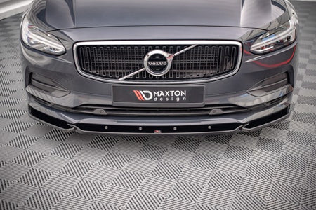 Maxton Front Splitter V.1 Volvo V90 Mk2 - Gloss Black