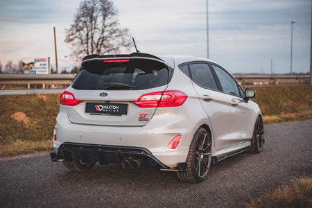 Maxton Side Skirts Diffusers + Flaps V.2 Ford Fiesta St / St-Line - Gloss Black
