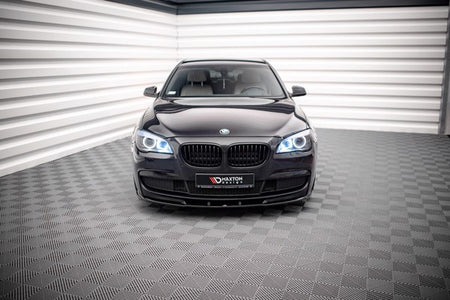 Maxton Front Splitter V.2 BMW 7 M-Pack F01 - Gloss Black
