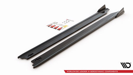 Maxton Side Skirts Diffusers Lamborghini Huracan Evo - Gloss Black