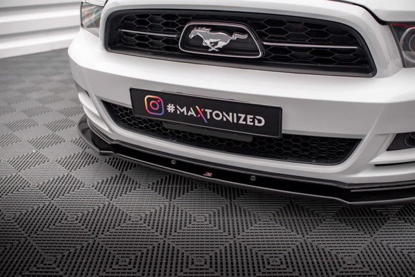 Maxton Front Splitter Ford Mustang Mk5 Facelift - Gloss Black