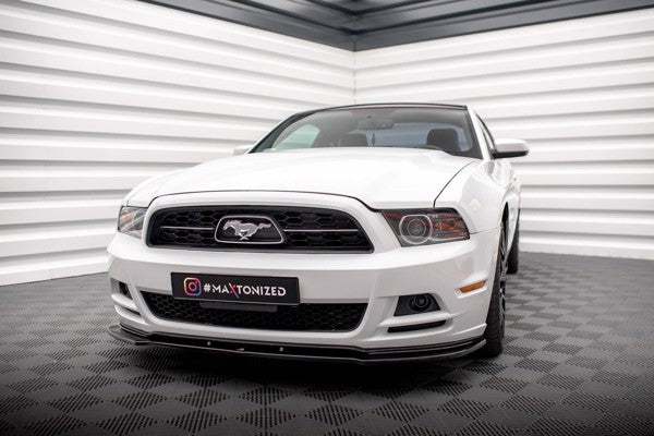 Maxton Front Splitter Ford Mustang Mk5 Facelift - Gloss Black