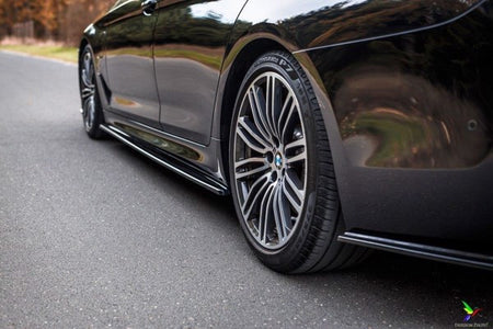 Maxton Side Skirts Diffusers For BMW 5 G30/ G31 M-Pack - Gloss Black
