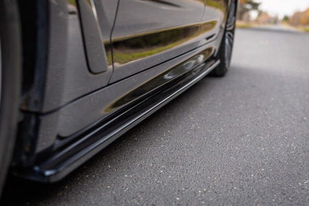 Maxton Side Skirts Diffusers For BMW 5 G30/ G31 M-Pack - Gloss Black