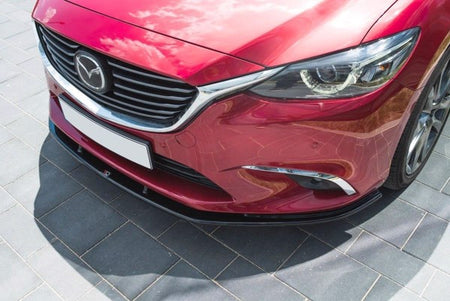 Maxton Front Splitter V.1 Mazda 6 Gj (Mk3) Facelift - Gloss Black