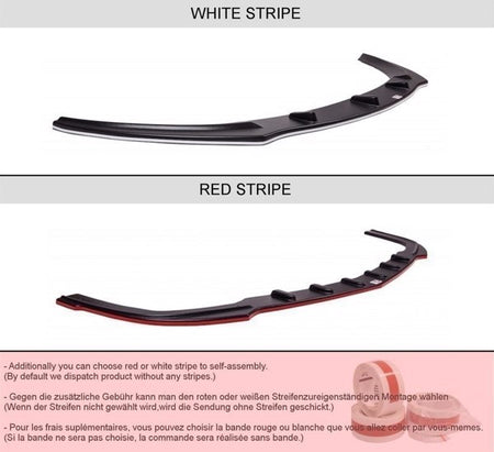 Maxton Front Splitter Opel Astra H Opc / Vxr Nurburg - Gloss Black