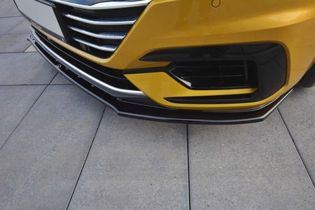 Maxton Front Splitter V.3 VW Arteon - Gloss Black