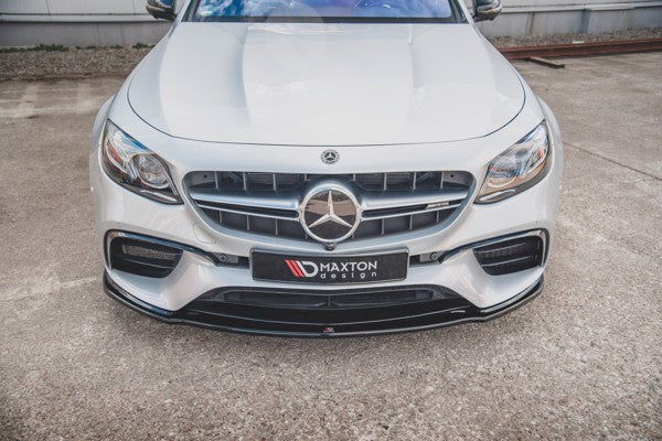 Maxton Front Splitter V.2 Mercedes-Benz E63 Amg Estate/Sedan S213/W213 - Gloss Black