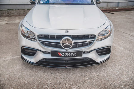 Maxton Front Splitter V.2 Mercedes-Benz E63 Amg Estate/Sedan S213/W213 - Gloss Black