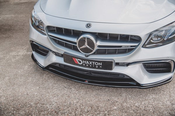 Maxton Front Splitter V.2 Mercedes-Benz E63 Amg Estate/Sedan S213/W213 - Gloss Black