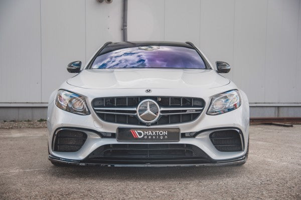 Maxton Front Splitter V.2 Mercedes-Benz E63 Amg Estate/Sedan S213/W213 - Gloss Black