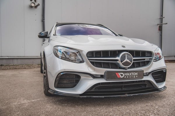 Maxton Front Splitter V.2 Mercedes-Benz E63 Amg Estate/Sedan S213/W213 - Gloss Black