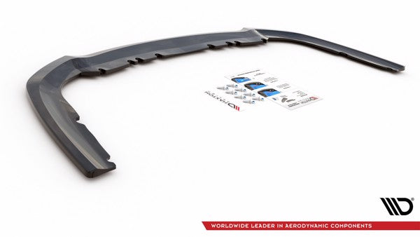 Maxton Central Rear Splitter Ford Mondeo Estate Platinium Mk5 Facelift - Gloss Black