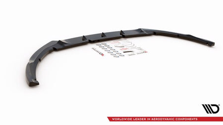 Maxton Front Splitter V.5 Ford Focus St Mk3 Facelift - Gloss Black