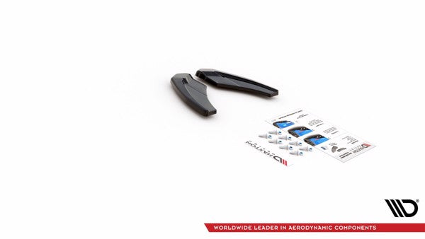 Maxton Rear Side Splitters V.1 Audi S3 Sportback 8Y - Gloss Black