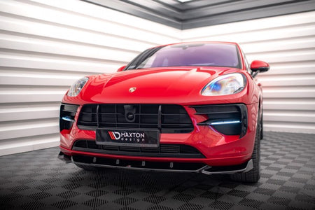 Maxton Front Splitter V.1 Porsche Macan Mk1 Facelift - Gloss Black