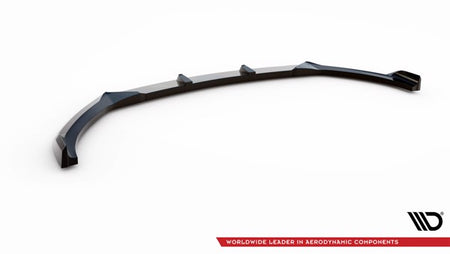 Maxton Front Splitter V.2 Hyundai I20 Mk2 Facelift - Gloss Black