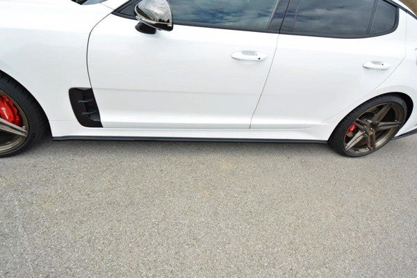 Maxton Side Skirts Diffusers Kia Stinger Gt - Gloss Black