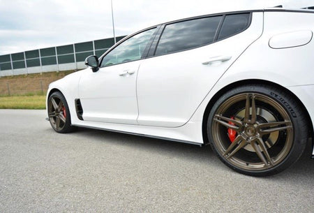 Maxton Side Skirts Diffusers Kia Stinger Gt - Gloss Black