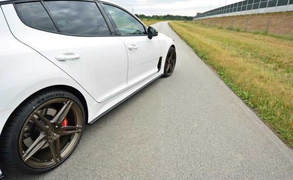 Maxton Side Skirts Diffusers Kia Stinger Gt - Gloss Black