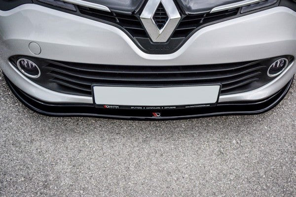 Maxton Front Splitter V.1 Renault Clio Mk4 - Gloss Black
