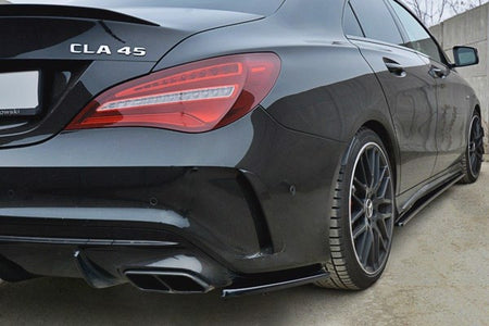 Maxton Rear Side Splitters Mercedes Cla A45 Amg C117 Facelift - Gloss Black