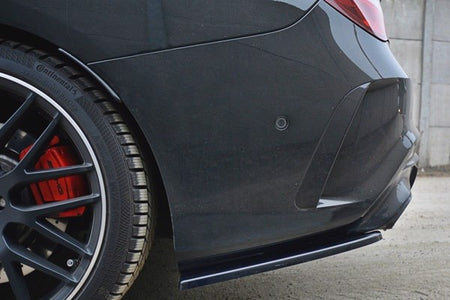 Maxton Rear Side Splitters Mercedes Cla A45 Amg C117 Facelift - Gloss Black