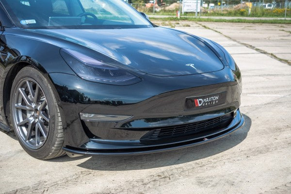 Maxton Front Splitter Tesla Model 3 - Gloss Black