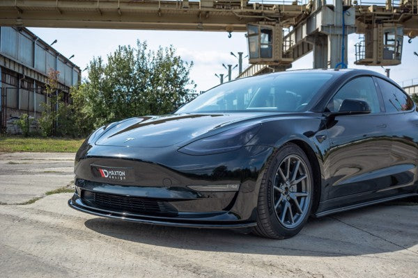Maxton Front Splitter Tesla Model 3 - Gloss Black