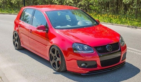 Maxton Front Splitter VW Golf V Gti (For Gti 30Th Front Bumper Spoiler) - Gloss Black