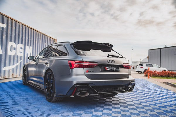 Maxton Spoiler Cap V.2 Audi RS6 C8 - Gloss Black