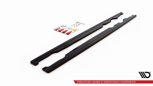 Maxton Side Skirts Diffusers Mini Cooper S John Cooper Works F56 - Gloss Black